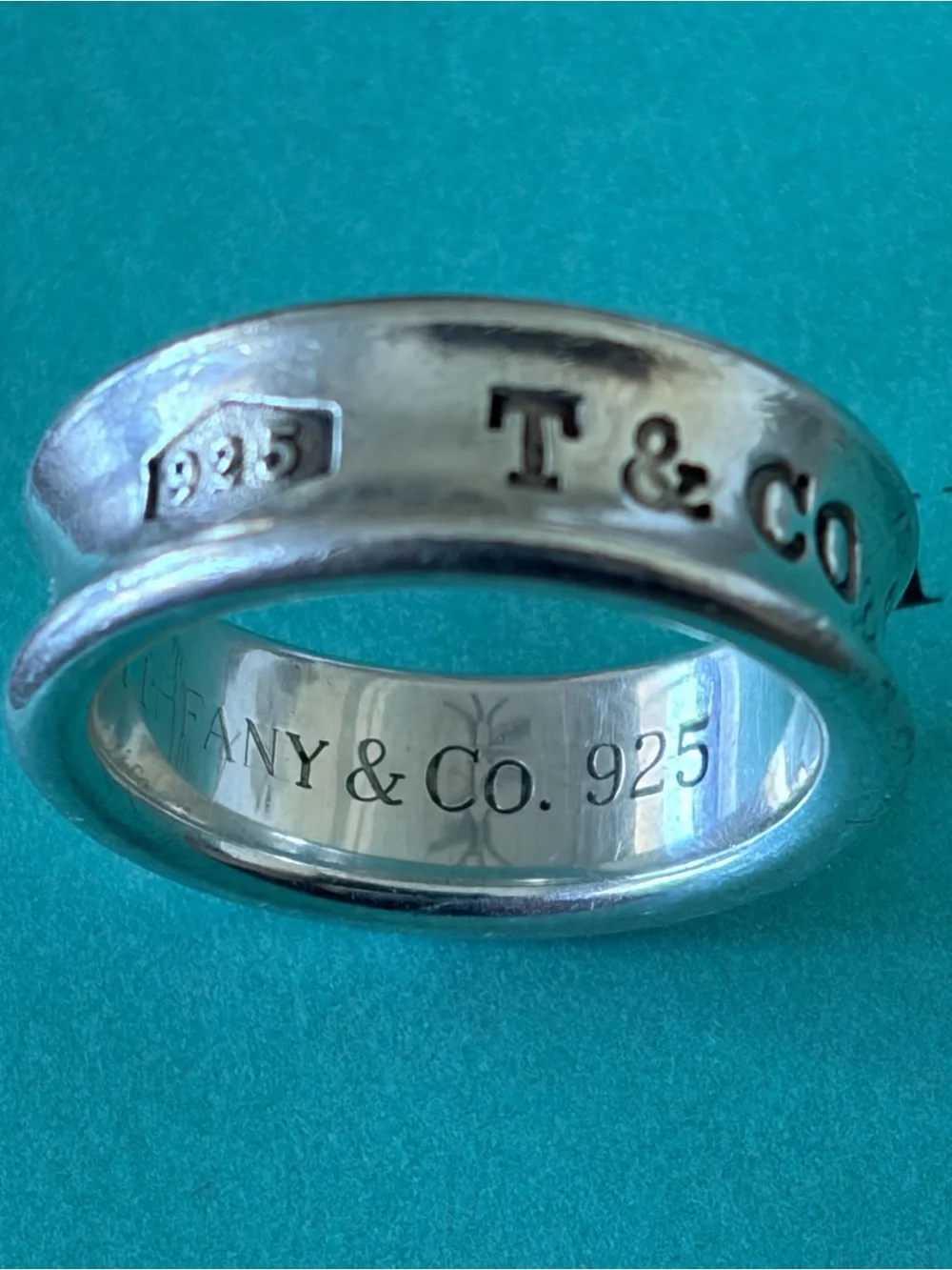 Tiffany & Co. Sterling Band Ring - Silver on Tiffany Blue